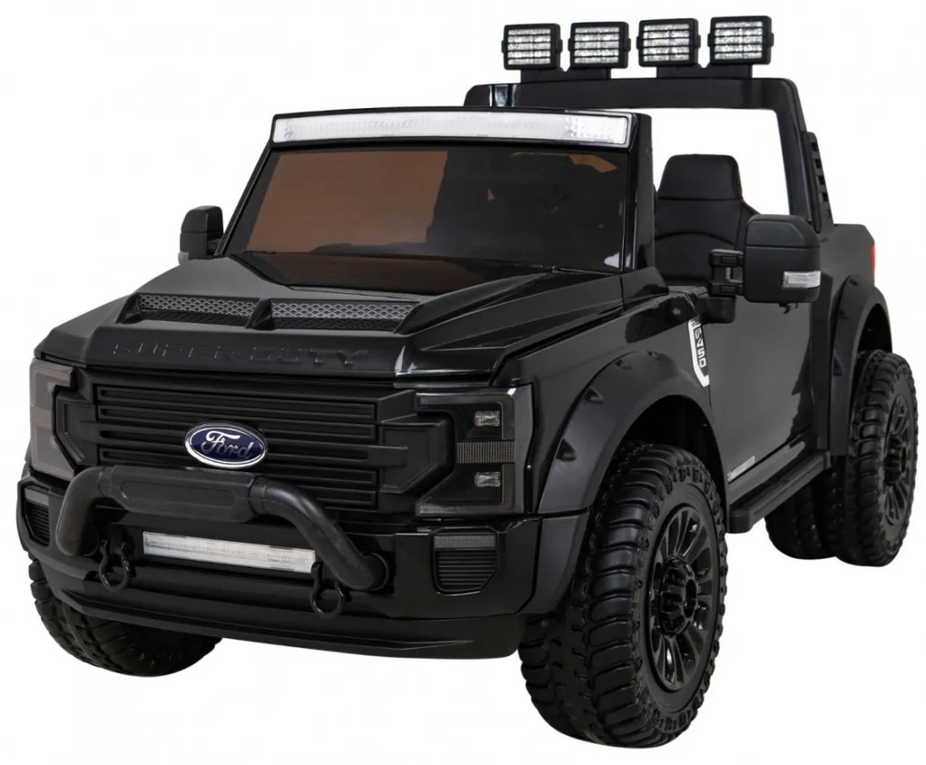 RAMIZ Elektrické autíčko - Ford Super Duty - čierne -  4x45W - 12V 14Ah - 2023