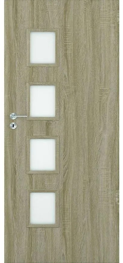 Dvere vnútorné Dallas 4*4 80P dub bielený