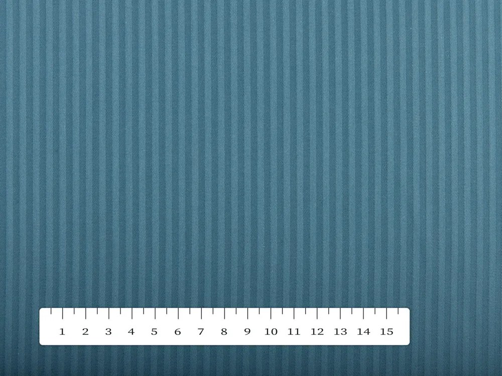 Biante Damaškové posteľné obliečky Atlas Grádl DM-005 Petrolejové - tenké pásiky 3 mm Jednolôžko 140x200 a 70x90 cm