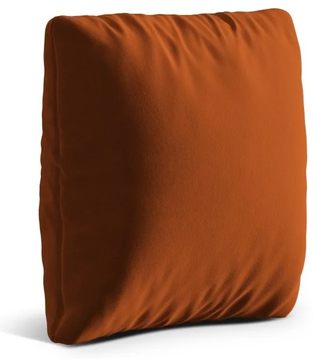 Terakotový zamatový vankúš na gauč Kemi – Cosmopolitan Design