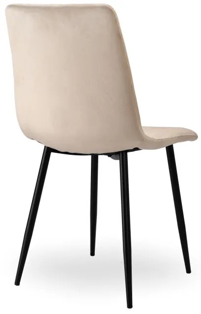 Jedálenská stolička DEXTER zamatová, béžová