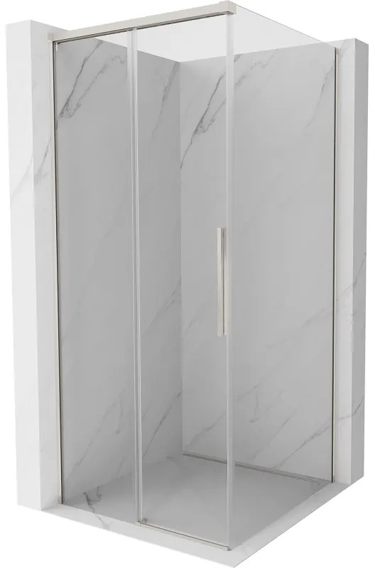 Mexen Rox, posuvný sprchový kút 120 x 120 cm, 8mm číre sklo, oceľový profil, 8C2-120-120-97-00