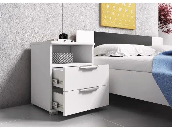 Nočný stolík NED biely