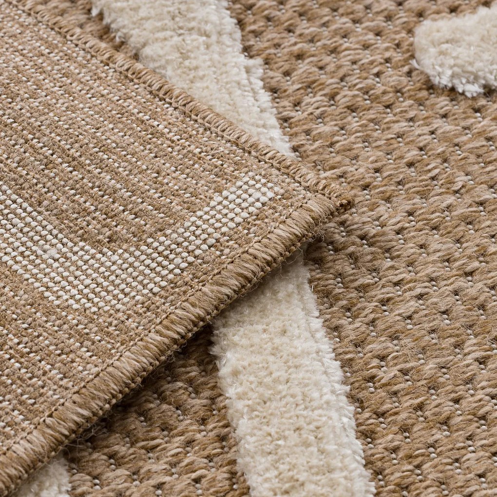 Dywany Łuszczów, Kusový koberec Spark 0711A beige/cream, 200x290, béžová, chodba / predsieň