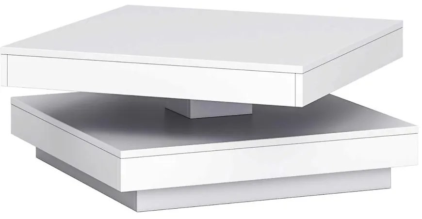 Konferenčný stolík Berlin biely matný