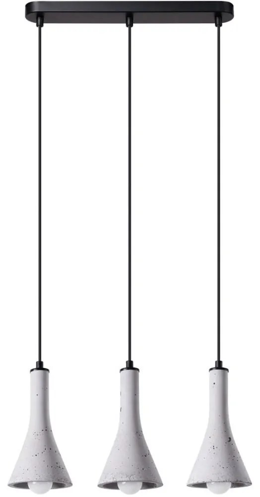 Sollux SL.1225 - Luster na lanku REA 3xE14/12W/230V betón