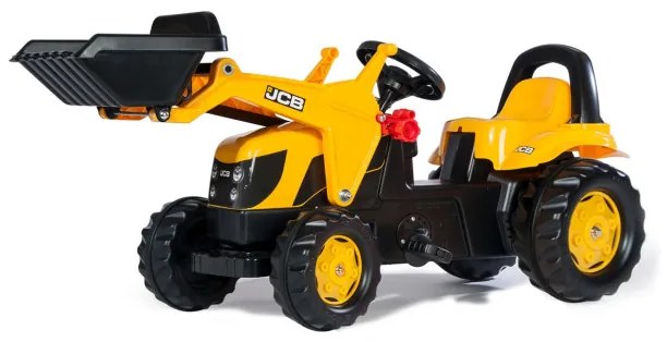 Šlapací traktor JCB s lyžicou a prívesom Rolly Toys 023837