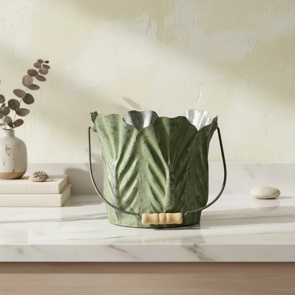 Květináč MARINA 20x17 cm zelený