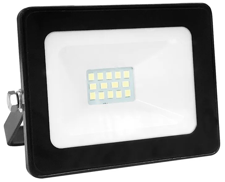 ACA Lighting LED vonkajšie reflektor Q 10W/12-24V DC/3000K/800Lm/110°/IP66, čierny