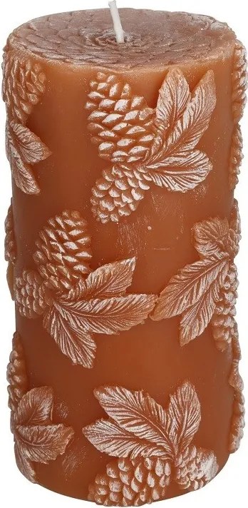 Jesenná sviečka Pinecone v hnedej farbe 13 cm