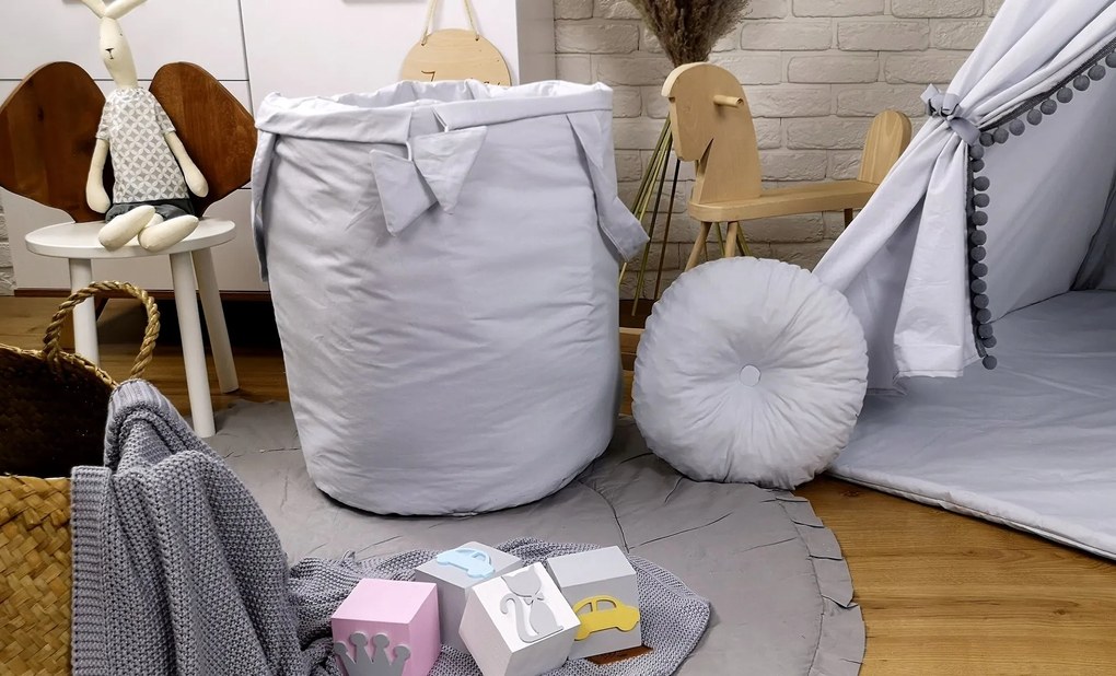 Detský stan TEEPEE (TÍPÍ) SUPERIOR s doplnkami - ŠEDÝ