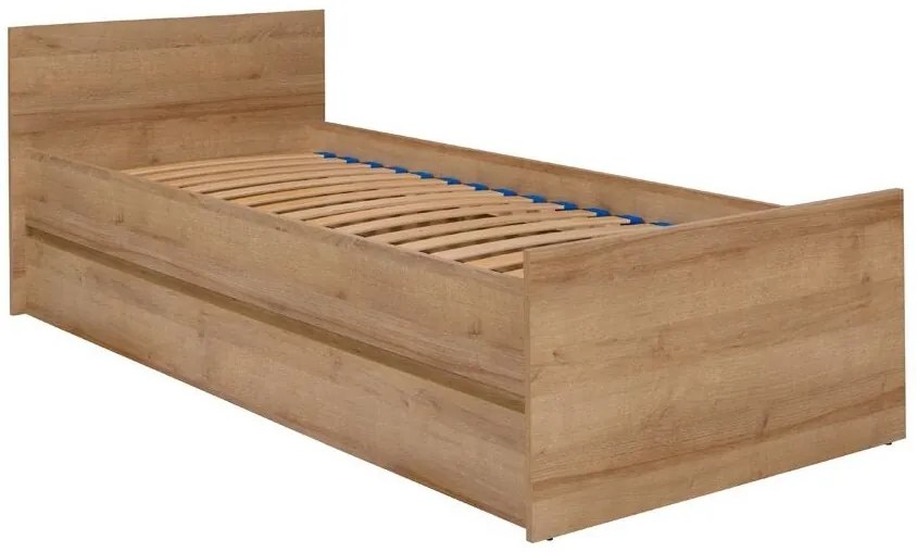 Moderná jednolôžková posteľ Cosmo C08 80 cm - dub riviera