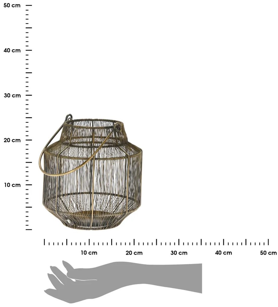 LAMPÁŠ LARA 23X21CM ZLATÁ