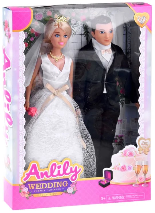 Sada bábik nevesty a ženícha Anlily wedding Jokomisiada ZA4307