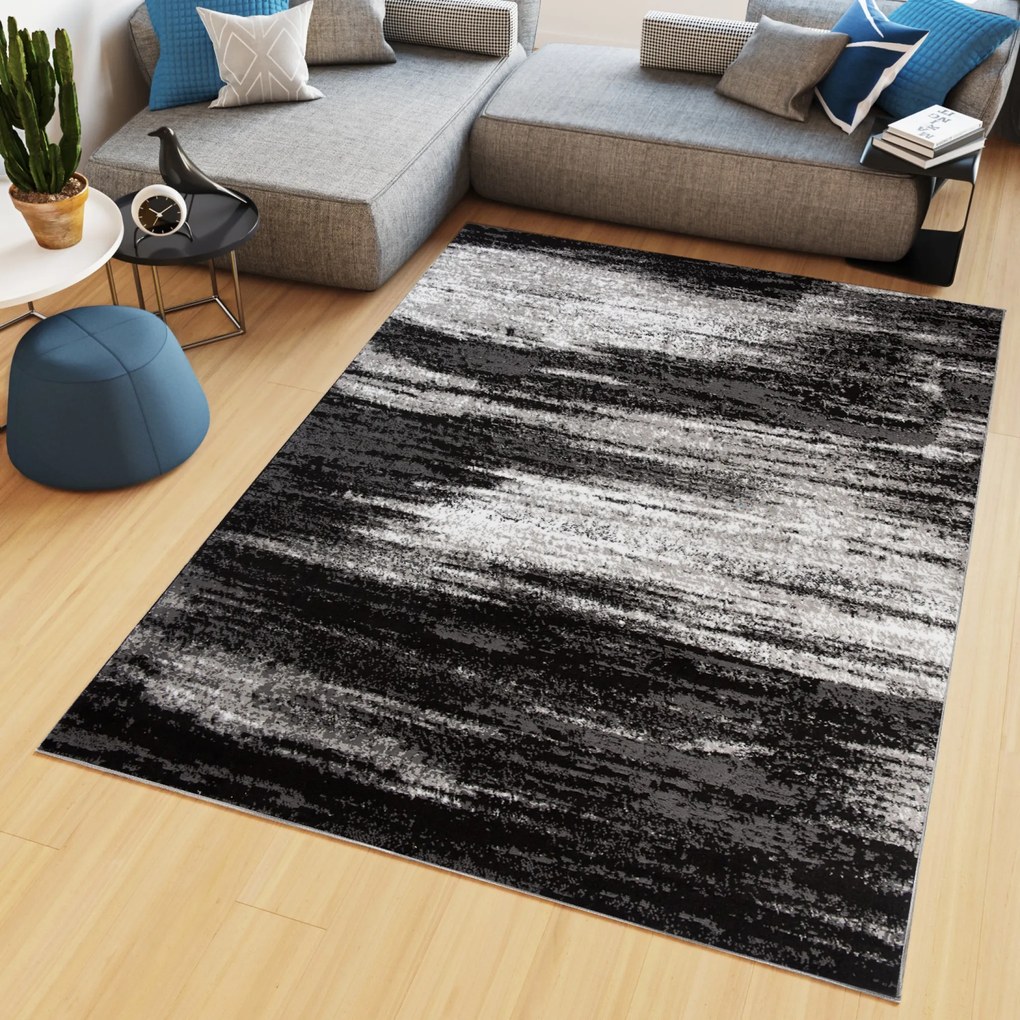 Koberec Z905D BLACK MAYA PP EYM Veľkosť: 80x150cm