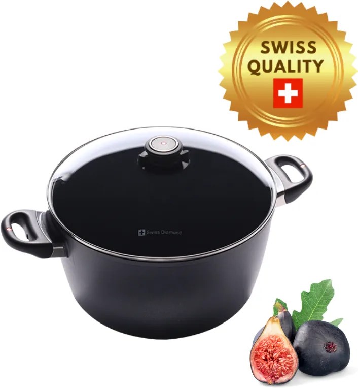 Swiss Diamond | XD6128ic Indukčný hrniec s objemom 8,5 l s pokrievkou | XD