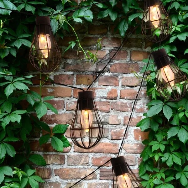 LED Solárna vonkajšia reťaz 10xLED/1,2V 300 mAh 3,8 m IP44