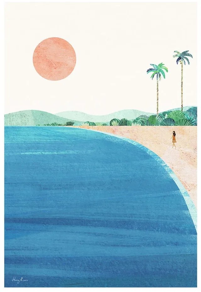 Plagát 30x40 cm Paradise Beach - Travelposter