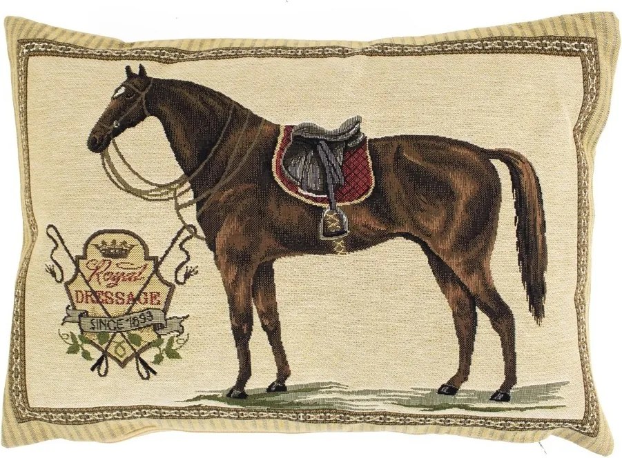 Gobelínový vankúš Kôň Royal Dressage - 45 * 15 * 31cm