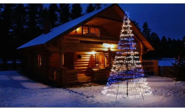 Twinkly TWP750SPP-BEU- LED RGBW Vonkajší vianočný stromček 750xLED 4m IP44 Wi-Fi