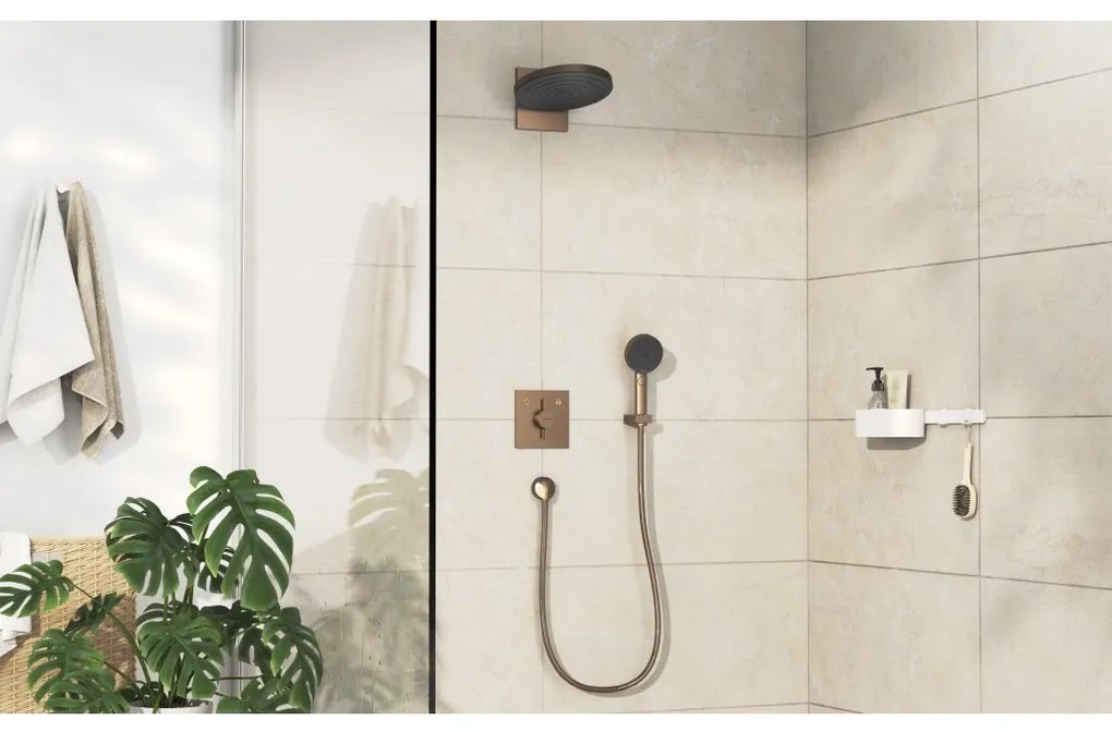 Hansgrohe DuoTurn E, batéria pod omietku pre 2 spotrebiče, kartáčovaný bronz, HAN-75417140
