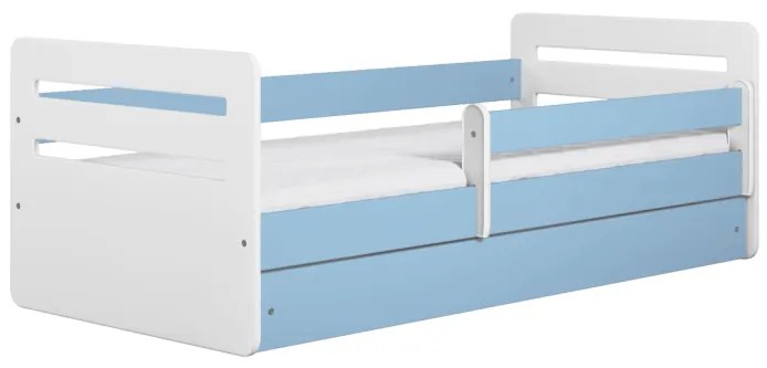 Kocot kids Detská posteľ Tomi modrá, varianta 80x140, bez šuplíků, s matrací