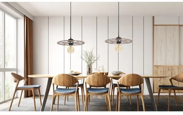 Luster na lanku FALCO 1xE27/60W/230V pr. 40 cm béžová