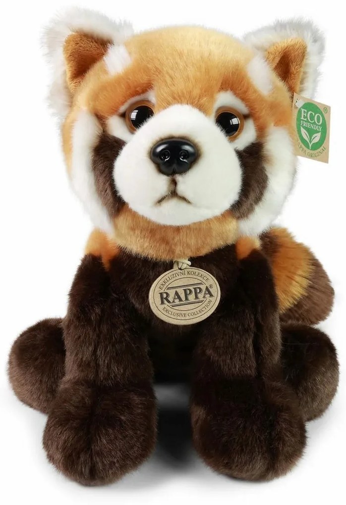 Rappa Plyšová panda červená 28 cm ECO-FRIENDLY