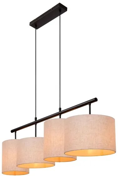Lucide 45409/04/38 - Luster na lanku MAYA 4xE27/40W/230V krémová