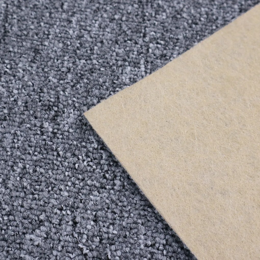 Condor Carpets, Metrážny koberec Rambo-Bet 73, na mieru, šíře 3m,4m,5m, šedá, filc, kuchyňa
