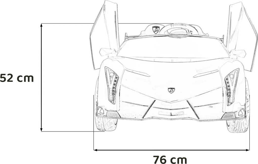 Ramiz Lamborghini Veneno Biele vozidlo