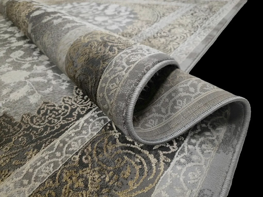 Koberec Deluxe 9091 béžový s orientálnym vzorom – obdĺžnikový Rozmer: 140x190 cm