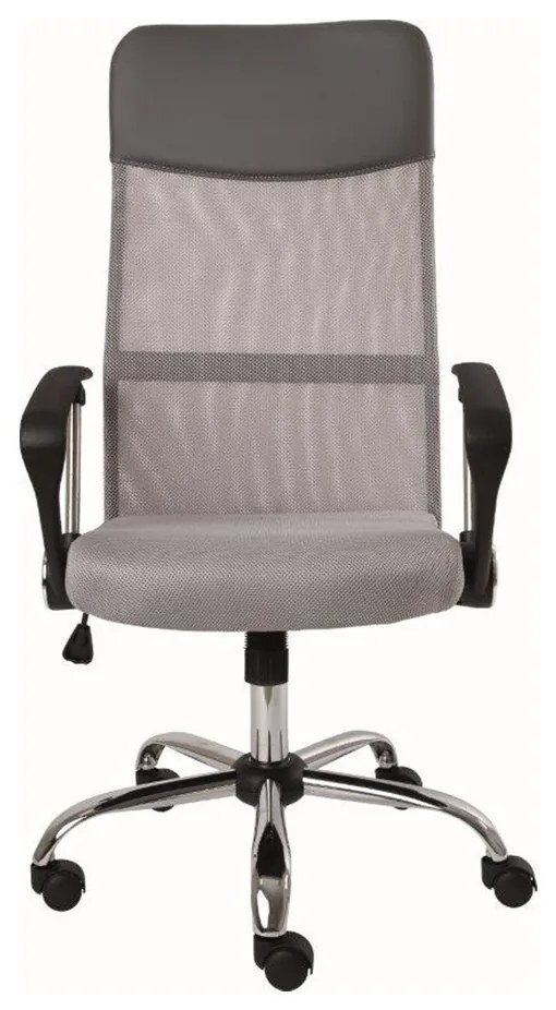 Ergonomická kancelárska stolička sivá s priedušným operadlom 1 + 1