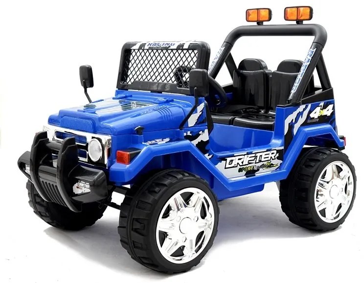 LEAN CARS ELEKTRICKÉ AUTÍČKO JEEP S618 - NELAKOVANÉ - MODRÉ - 2x45W - 12V7Ah - 2024