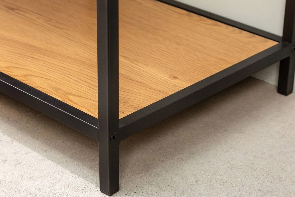 Dizajnový regál Maille 185 x 77 cm divý dub