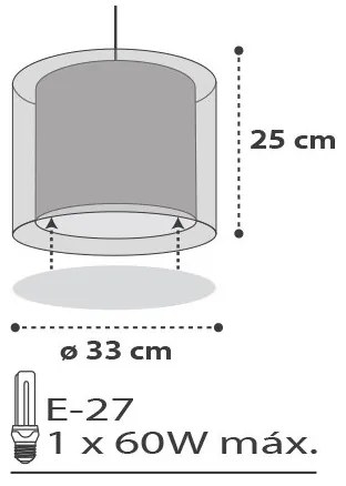 Dalber D-41412E - Detský luster CLOUDS 1xE27/60W/230V