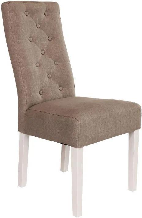 Dizajnová stolička Bristol / hnedá - biela