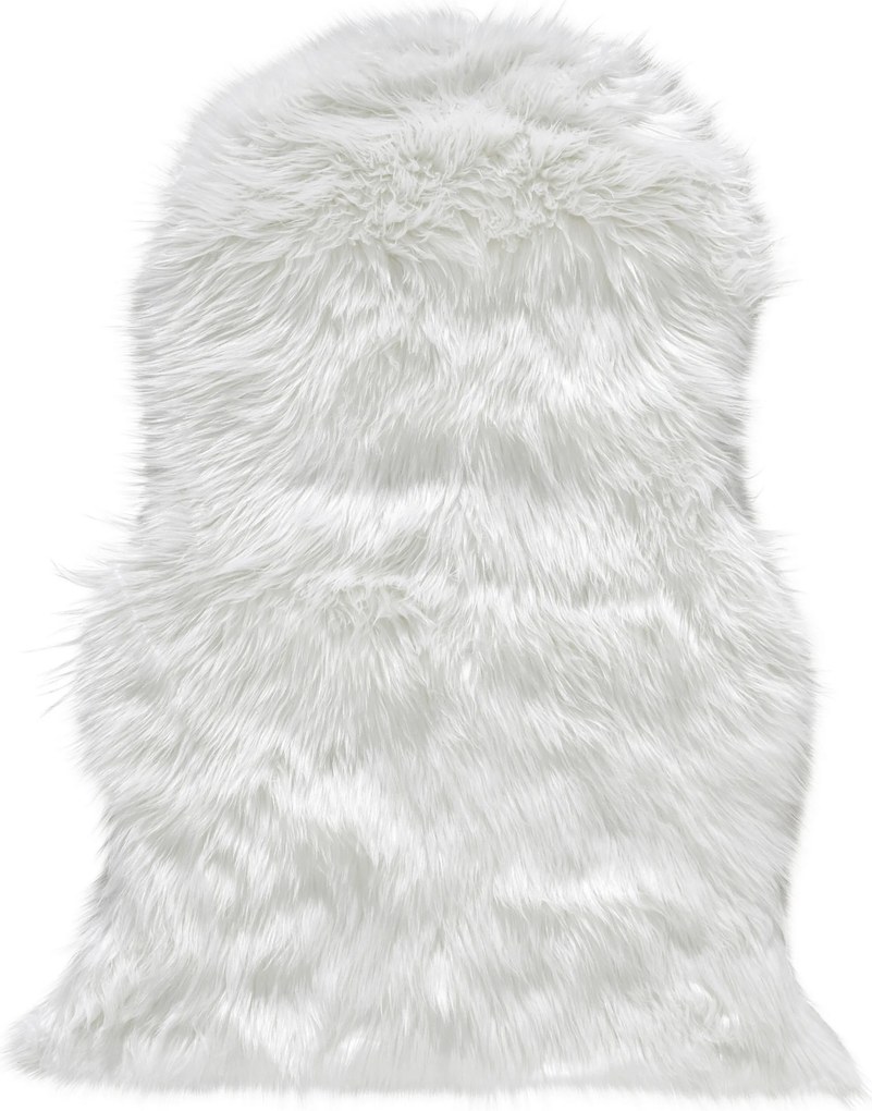 XXXLutz UMELÁ KOŽUŠINA, 60/90 cm, biela Boxxx - Koberce - 007821006792