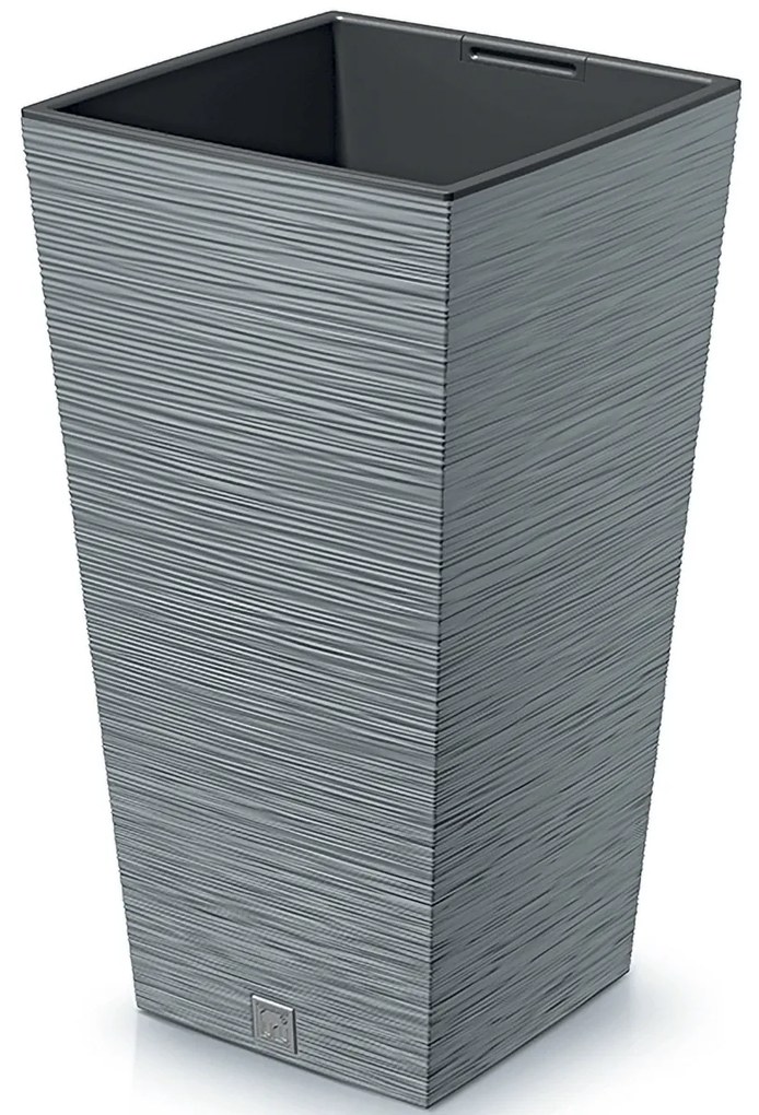 Plastový kvetináč DFSH265 26,5 cm - sivý betón