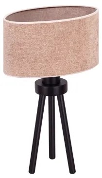 Duolla - Stolná lampa OVAL 1xE27/15W/230V pr. 30 cm ružová