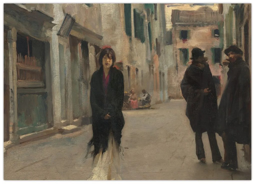 Obraz - John Singer Sargent, Street in Venice, reprodukcia (70x50 cm)