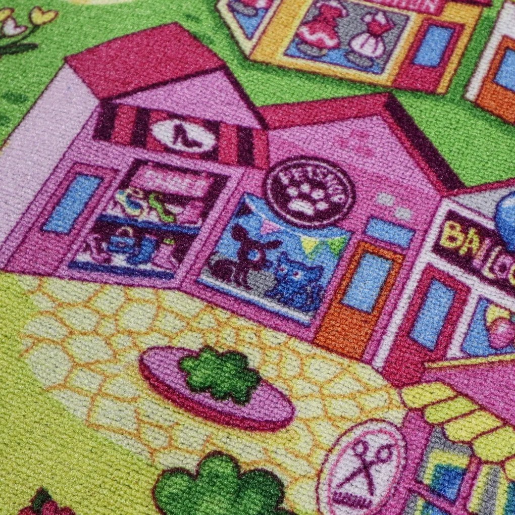 Associated Weavers, Detský kusový koberec cesty Sweet Town, 160x230, viacfarebná, detská izba