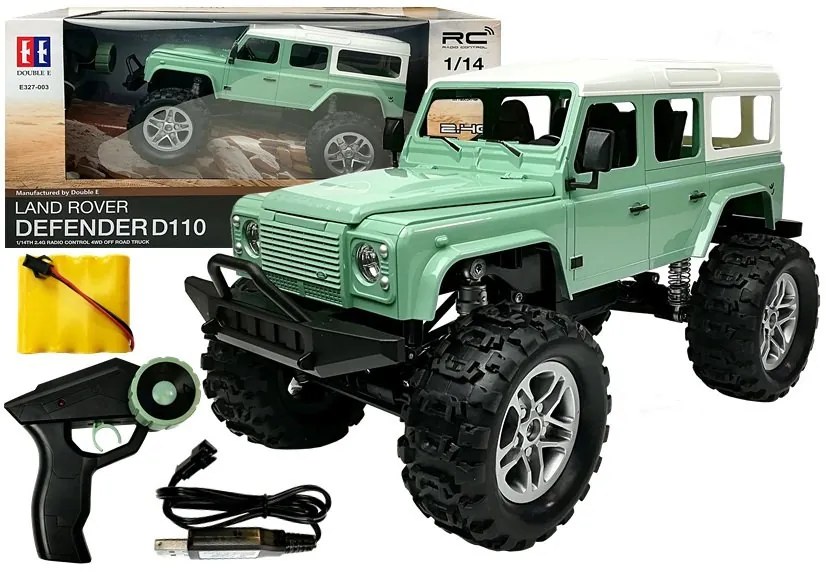 LEAN TOYS Jeep Auto 1:14 - zelené