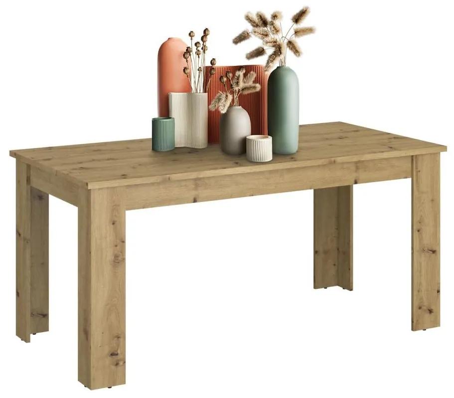 Tempo Kondela Jedálenský rozkladací stôl, dub artisan, 160-210x80 cm, AIRON