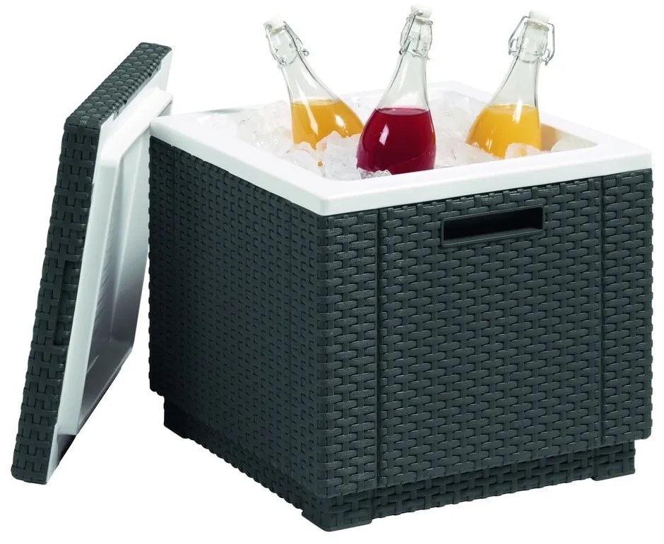 Záhradný stolík so zásobníkom na ľad 42x42 cm – Keter
