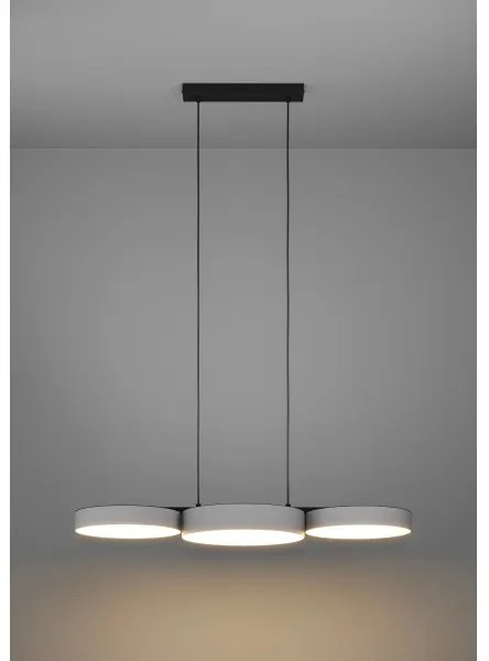 Eglo 900856 - LED RGBW Stmievateľný luster na lanku BARBANO-Z 3xLED/7,5W/230V šedá