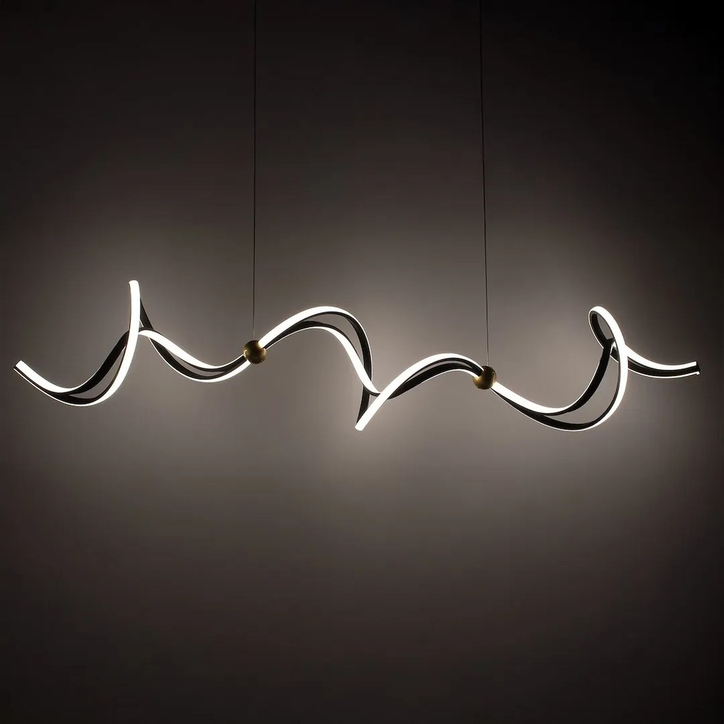 Závesné LED svietidlo Colia, 1x LED 55w, 4000k, b/g