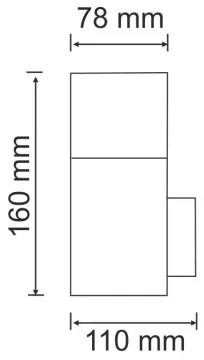 Vonkajšie nástenné svietidlo NEW YORK 1xE27/12W/230V IP44 antracit