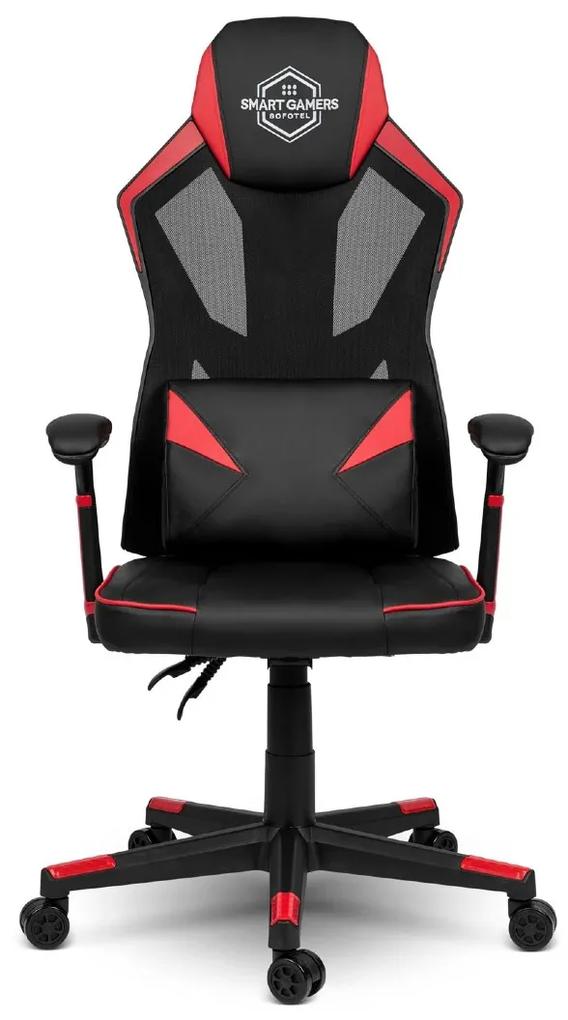 Herná stolička Shiro | červeno-čierna