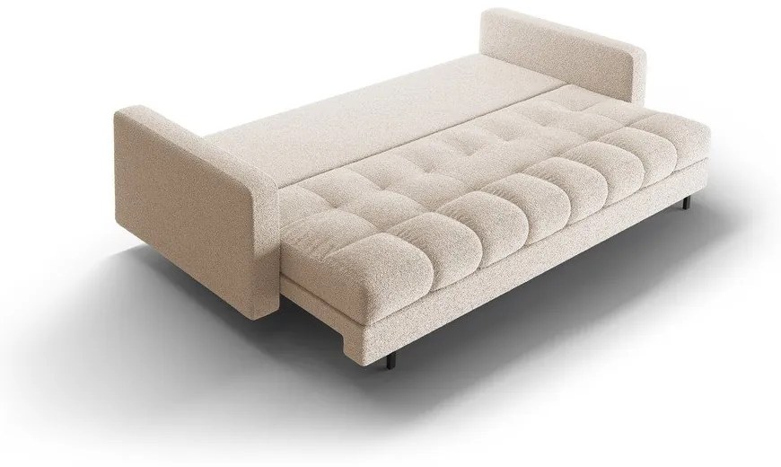 Béžová rozkladacia/s úložným priestorom pohovka z textílie buklé 222 cm Bali – Cosmopolitan Design